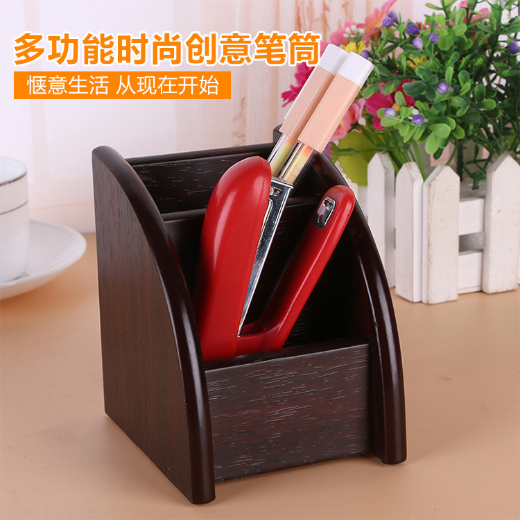 Supply High-Grade Wooden Multi-Functional Assemblage Zone Drawer Storage Pencil Vase Decoration Creative Desktop Stationery Storage Box
