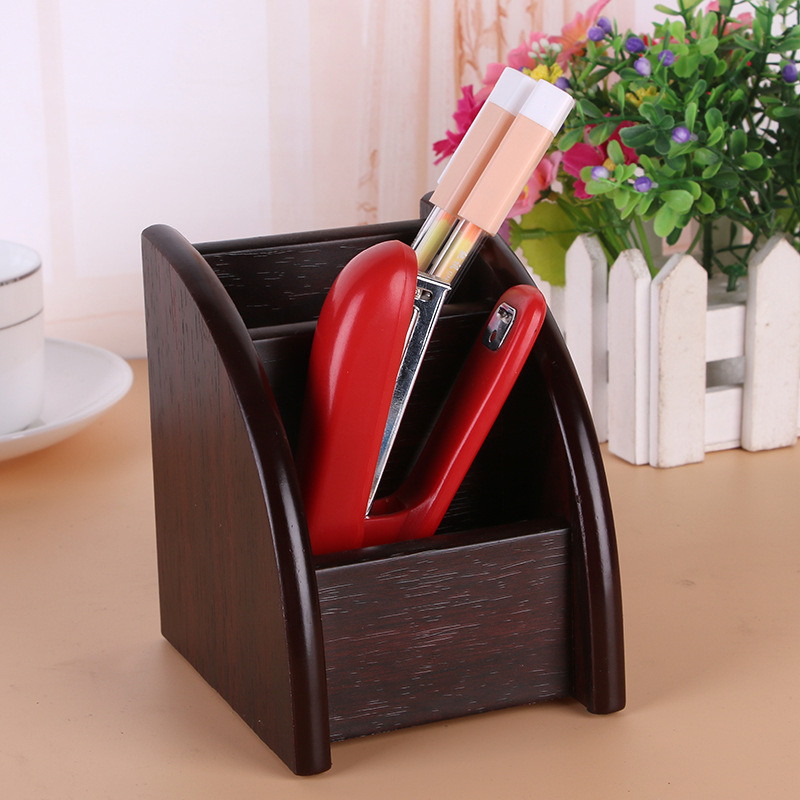 Supply High-Grade Wooden Multi-Functional Assemblage Zone Drawer Storage Pencil Vase Decoration Creative Desktop Stationery Storage Box