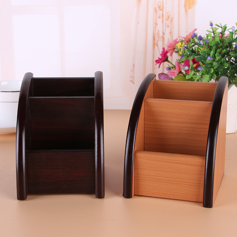 Supply High-Grade Wooden Multi-Functional Assemblage Zone Drawer Storage Pencil Vase Decoration Creative Desktop Stationery Storage Box