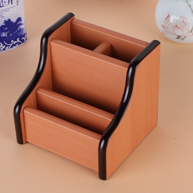 Supply High-Grade Wooden Multi-Functional Combination Multi-Grid Storage Pencil Vase Decoration Creative Desktop Stationery Storage Box