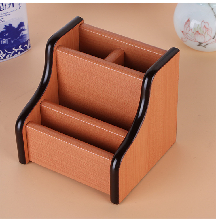 Supply High-Grade Wooden Multi-Functional Combination Multi-Grid Storage Pencil Vase Decoration Creative Desktop Stationery Storage Box