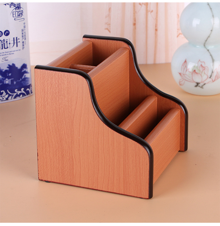 Supply High-Grade Wooden Multi-Functional Combination Multi-Grid Storage Pencil Vase Decoration Creative Desktop Stationery Storage Box