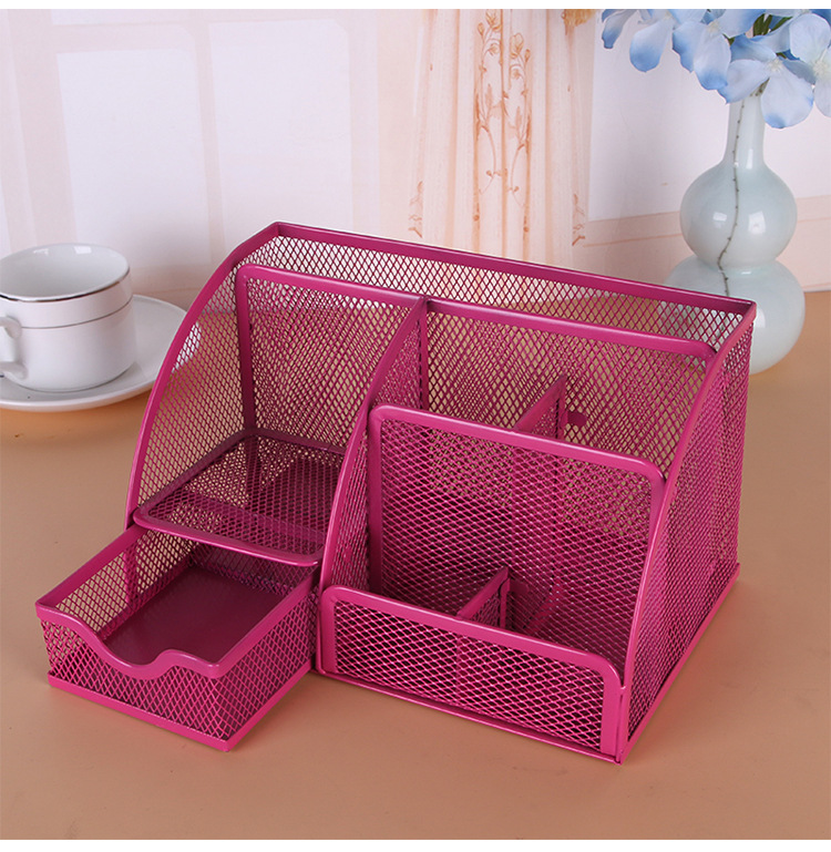 Factory Direct Sales Wrought Iron Grid Multi-Functional Combination Desktop Stationery Storage Pencil Vase Decoration Office Supplies Wholesale Factory Direct Sales Wrought Iron Grid Multi-Functional Combination Desktop Stationery Storage Pencil Vase Decoration Office Supplies Wholesale