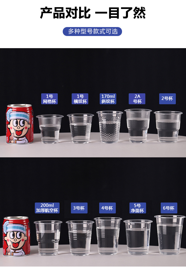 Factory Direct Sales Disposable Plastic Cup Household Thickened Water Cup Airplane Cup Wholesale Household Disposable Paper Cup Factory Direct Sales Disposable Plastic Cup Household Thickened Water Cup Airplane Cup Wholesale Household Disposable Paper Cup