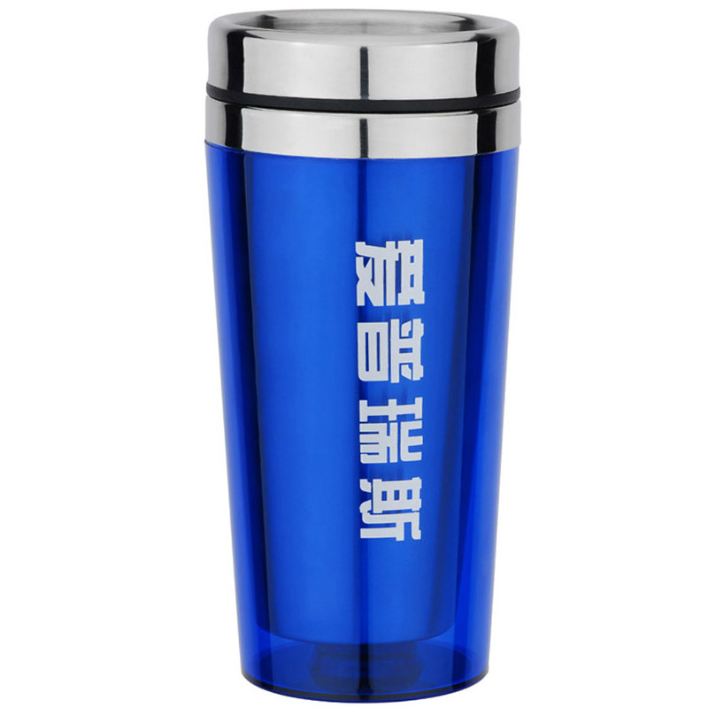 steel advertising cup double layer cup Yongkang thermos cup plastic inner steel car cup stainless steel paper cup