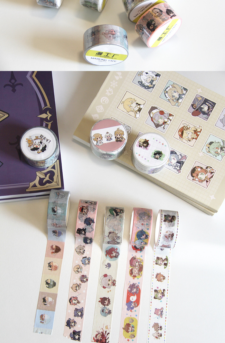 Man Factory Original God Pimeng Tomorrow Chainsaw Humanities Wild Dog Kid Cat Burglar and Paper Adhesive Tape Anime Stationery Peripheral Man Factory Original God Pimeng Tomorrow Chainsaw Humanities Wild Dog Kid Cat Burglar and Paper Adhesive Tape Anime Stationery Peripheral