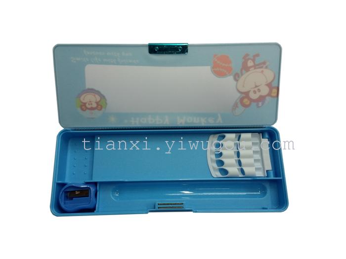 writing case  pencil-box   stationery case  pencil case   stationery box  pen bag stationery  double pull double ZL-521  