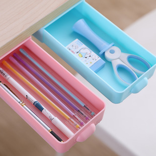 round Plastic Pencil-Box Large Capacity Double Layer Pencil Case Student School Supplies Multifunctional Pencil Case Pencil Case Simple Pencil Case
