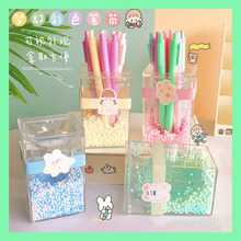 Multifunctional Stationery Box Creative Lead Pencil Case Translucent Frosted Pencil Case Student Storage Pp Plastic Pencil-Box Wholesale