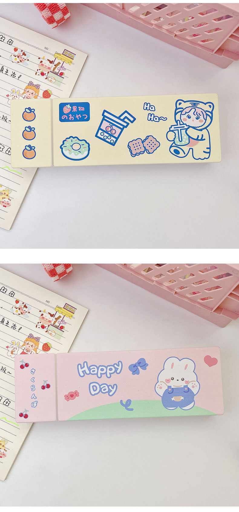 Multifunctional Stationery Box Creative Lead Pencil Case Translucent Frosted Pencil Case Student Storage Pp Plastic Pencil-Box Wholesale