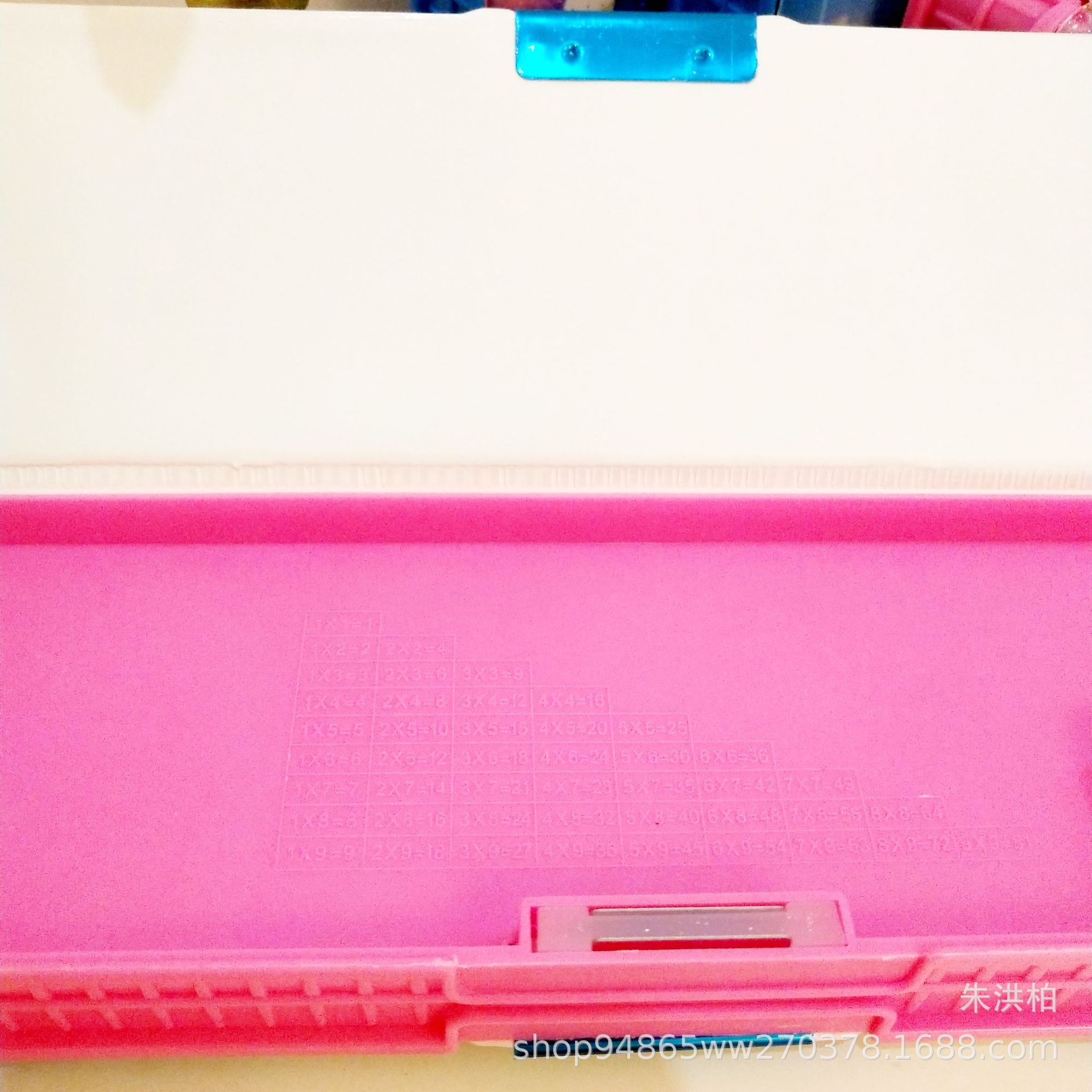Double-Sided Plastic Pencil-Box for Primary and Secondary School Students Pencil Box Double Open with Double Holes Pencil Sharpener Gift Stationery Wholesale
