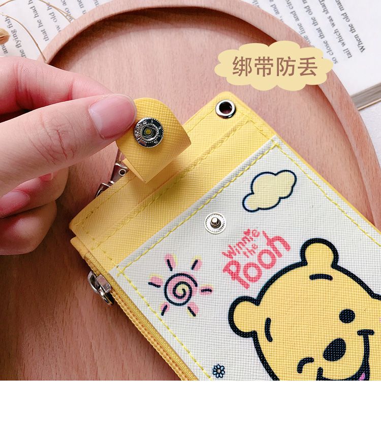 Creative Cute Student Campus Card Holder Meal Card Bus with Lanyard Halter Chest Card Work Permit Protective Case Card Holder