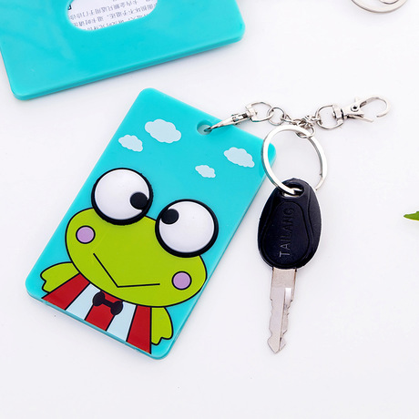 Cartoon primary school student prize bus card protective sleeve children student id card set chest card rope manufacturers direct