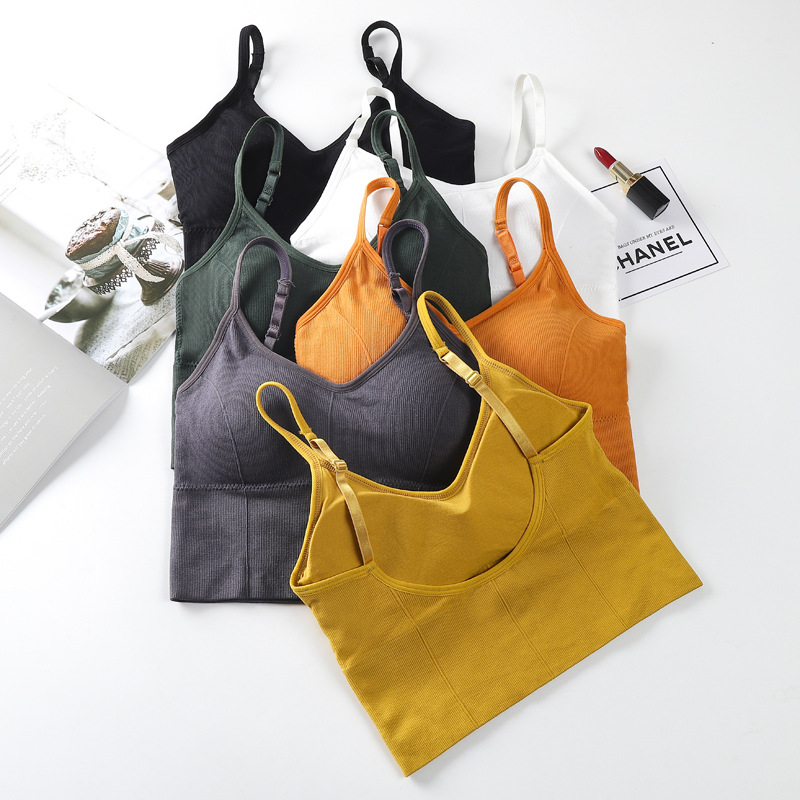 Big U Beauty Back Card Same Style Tube Top Women's Seamless Wrapped Chest Camisole Adjusting Belt Wireless Sports Underwear