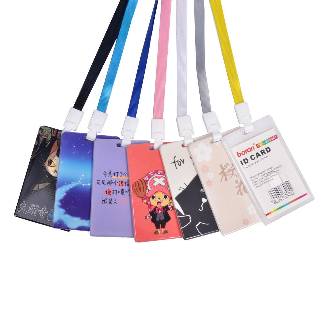 Personalized Custom ID Card Holder Transparent Chest Card Cover Work Card Protective Cover Student ID Card Holder Customized