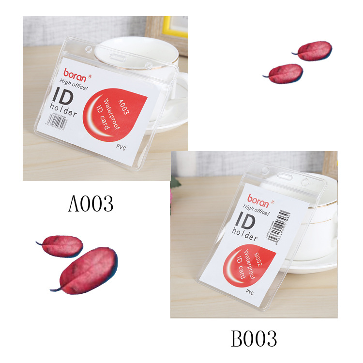Wholesale Soft Film Waterproof ID Card Case Chest Card Transparent Work Card Case Bank Card Protective Cover Fair Card Cover
