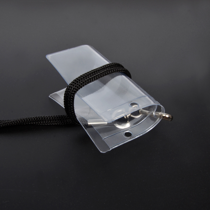 Transparent PVC ID Card Case Horizontal Soft Film Chest Card Work Permit Name Tag Fair Card Cover Student Card Holder Wholesale
