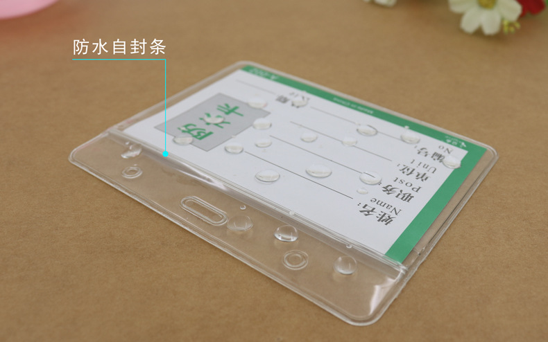 Transparent Plastic Soft Film Chest Card PVC Waterproof Card Work Permit Employee Badge Lanyard Company Display Supplies Card Holder Transparent Plastic Soft Film Chest Card PVC Waterproof Card Work Permit Employee Badge Lanyard Company Display Supplies Card Holder