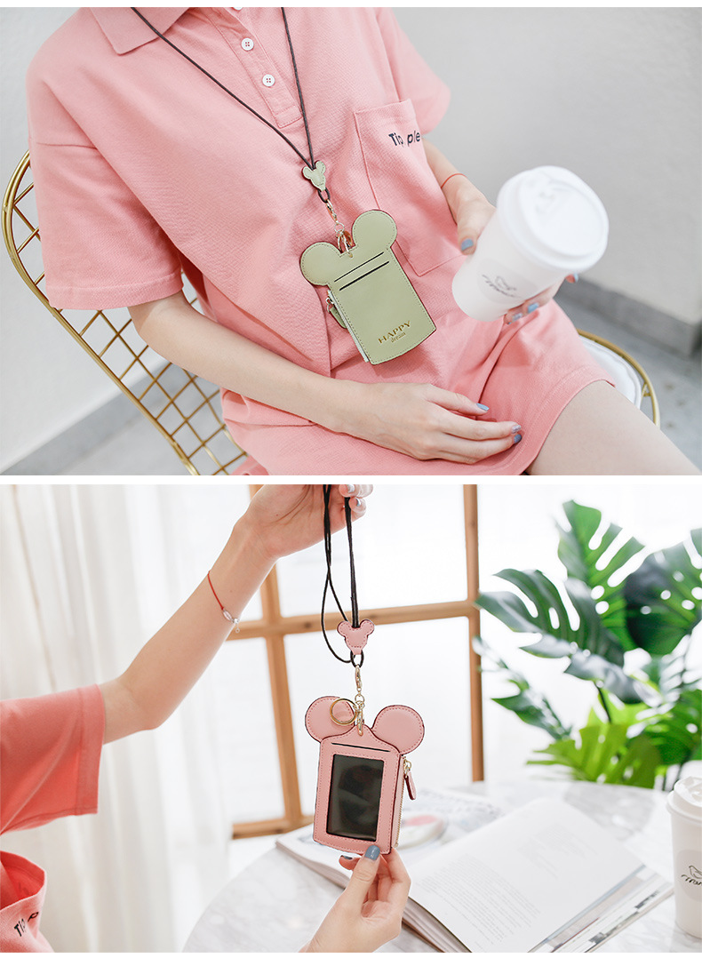 Certificate Card Cover Card Holder Multiple Card Slots Bus Access Control Work Certificate Chest Card Cover Neck Rope Coin Purse Certificate Card Cover Card Holder Multiple Card Slots Bus Access Control Work Certificate Chest Card Cover Neck Rope Coin Purse