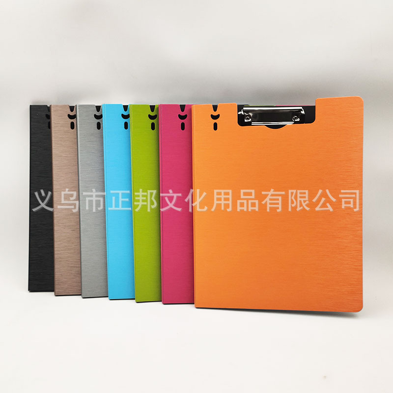 Factory Direct Sales A4 Foam Pp Brushed Pattern Tablet Clip Vertical Open Color Double Open Plastic Folder Can Be Customized Factory Direct Sales A4 Foam Pp Brushed Pattern Tablet Clip Vertical Open Color Double Open Plastic Folder Can Be Customized