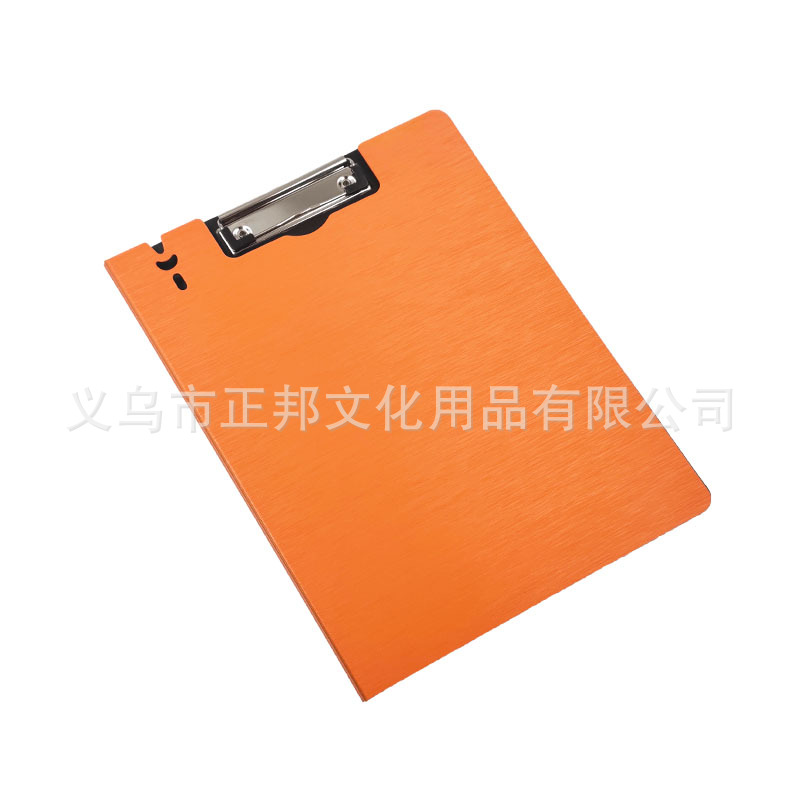 Factory Direct Sales A4 Foam Pp Brushed Pattern Tablet Clip Vertical Open Color Double Open Plastic Folder Can Be Customized