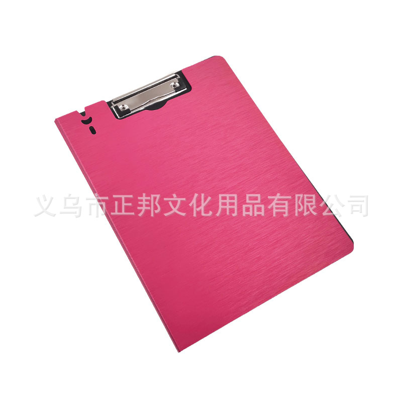Factory Direct Sales A4 Foam Pp Brushed Pattern Tablet Clip Vertical Open Color Double Open Plastic Folder Can Be Customized