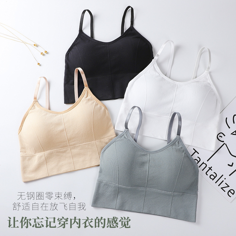 Internet Celebrity Card Seamless Chest Wrap 646 Underwear Beautiful Back Sling Girl&#039;s Underwear Tube Top Sports Vest for Delivery