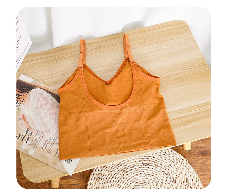 Internet-Famous and Vintage Inspirational Spaghetti Straps Beauty Back Women's Card Same Style Big U Wrapped Chest Tube Top Outer Wear Bottoming Vest Underwear