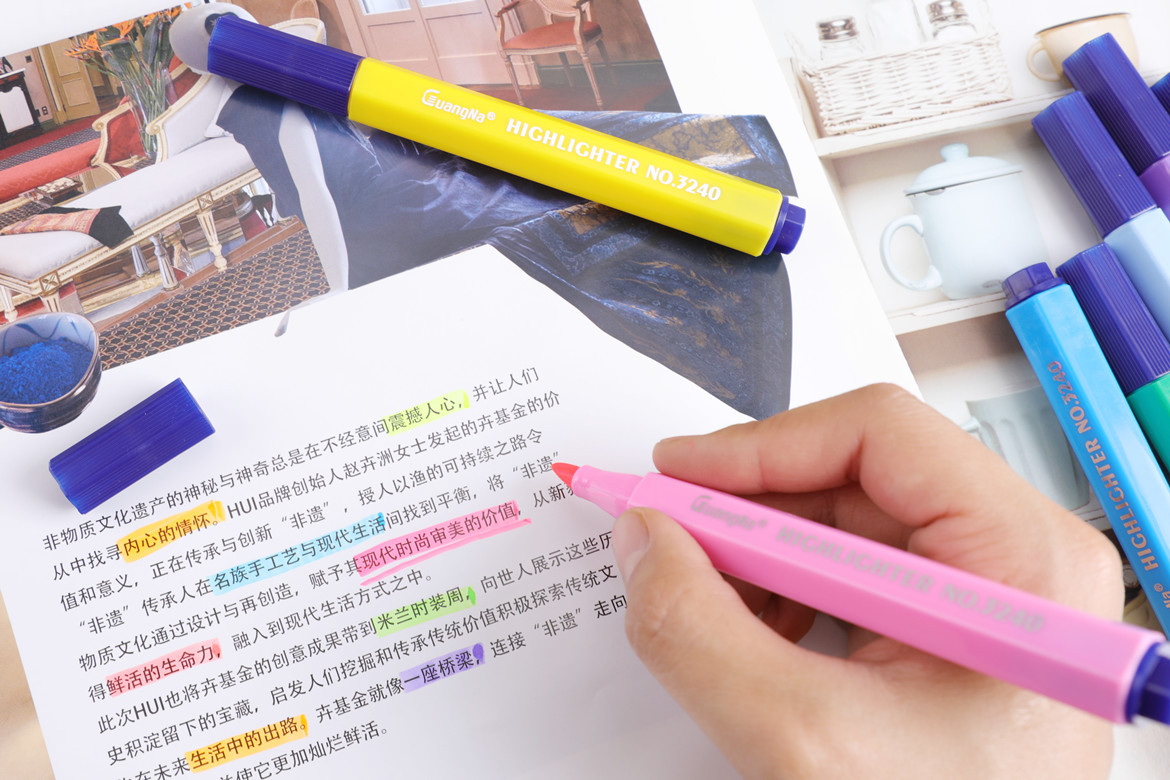 Wide range of 3240 color highlighters set for students with marker pens, candy color markers, flash pens, bold highlights
