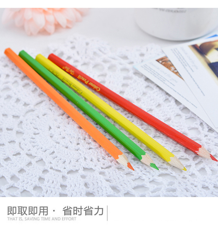Color Pencil Short 12 Color Children Environmental Protection Drawing and Painting Pencil Stationery Wholesale Foreign Trade Color Pencil Short 12 Color Children Environmental Protection Drawing and Painting Pencil Stationery Wholesale Foreign Trade