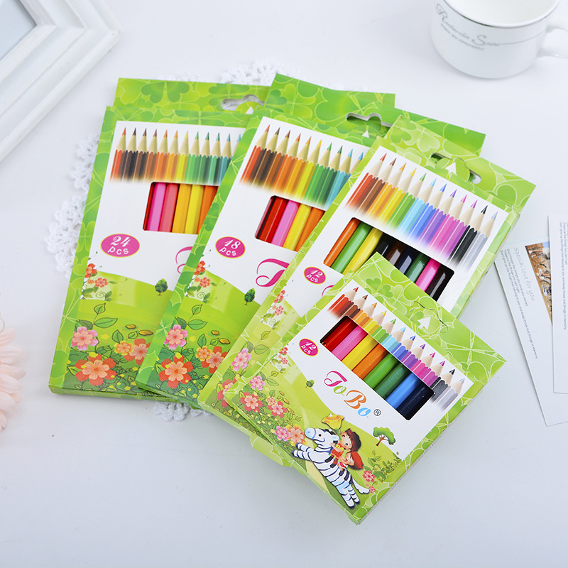 Color Pencil Short 12 Color Children Environmental Protection Drawing and Painting Pencil Stationery Wholesale Foreign Trade Color Pencil Short 12 Color Children Environmental Protection Drawing and Painting Pencil Stationery Wholesale Foreign Trade