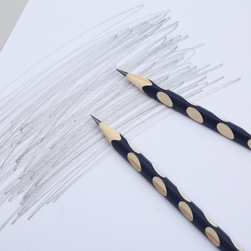 New Pupils&#039; Stationery Triangle Pole Pens for Writing Letters HB Groove Pencil Drawing Sketch Pencil Children&#039;s Pencil Wholesale