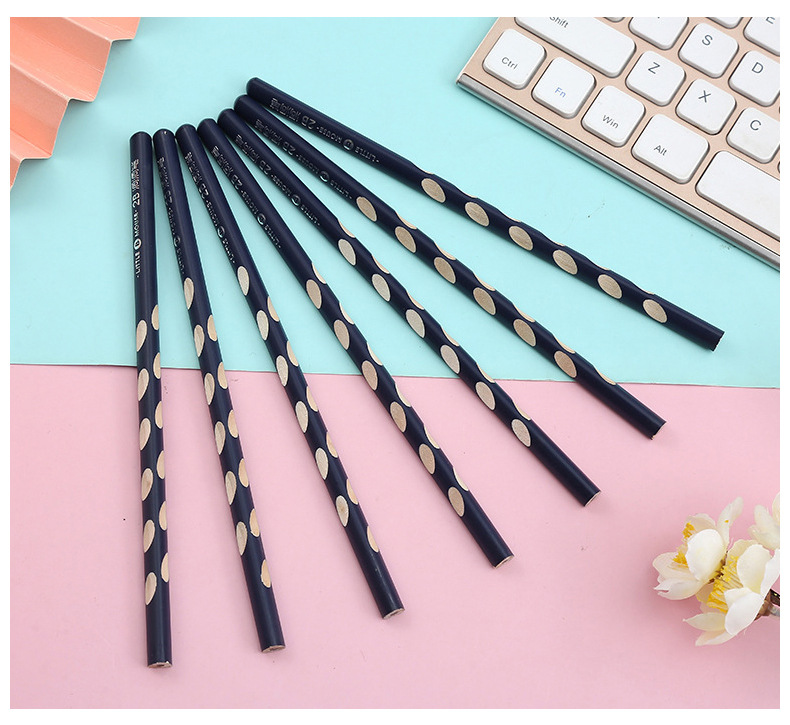 New Pupils' Stationery Triangle Pole Pens for Writing Letters HB Groove Pencil Drawing Sketch Pencil Children's Pencil Wholesale