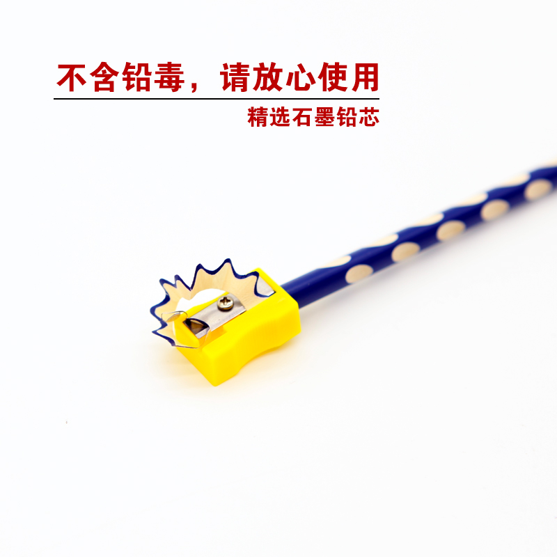 Yingzhi HB Groove Pencil Student Triangle Wood Pencil Positive Posture Children&#039;s Posture Correction Groove Pencil 30 PCs/Bag