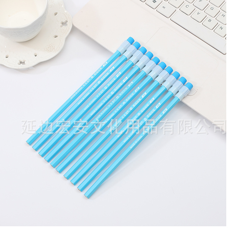 Color Big Skin Head Pencil HB Hexagonal Pencil Primary School Student School Supplies Children Stationery Small Shell Mouse Pencil
