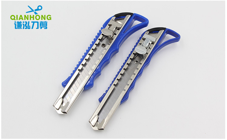Multi-Functional Utility Knife Large Stainless Steel Metal Cutting Utility Knife Tooth Grinding Design with Lock Wholesale Direct Sales