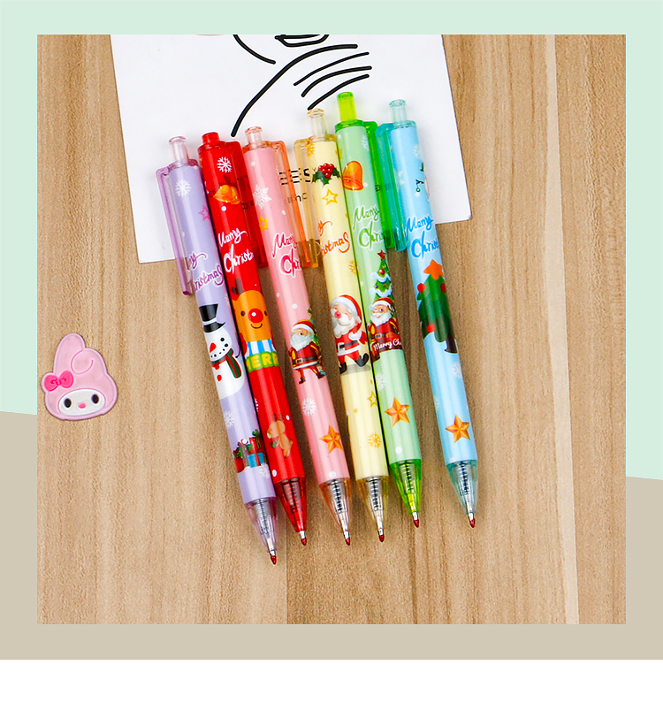 New Christmas Tree Santa Claus David's Deer Snowman Press Gel Pen Good-looking Student Brush Question Writing Pen Stationery New Christmas Tree Santa Claus David's Deer Snowman Press Gel Pen Good-looking Student Brush Question Writing Pen Stationery