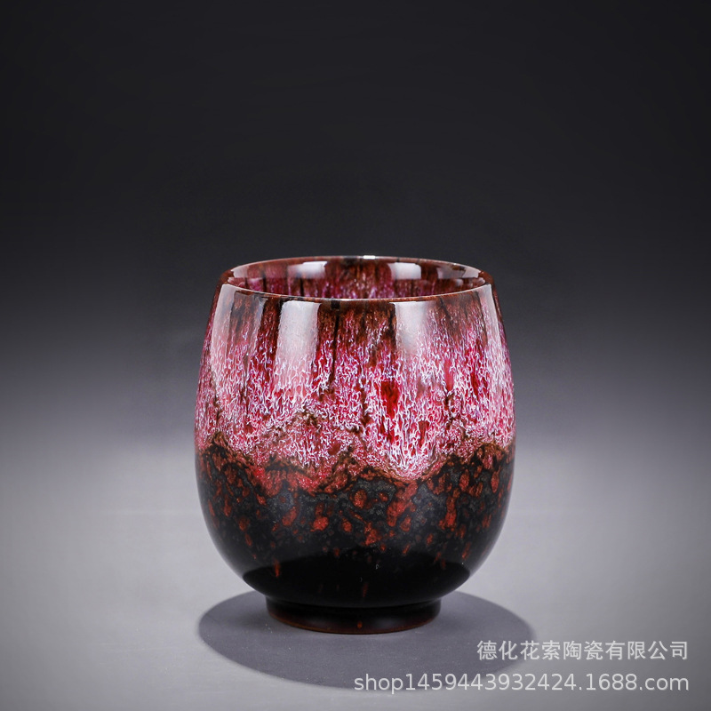 Tea Set Kiln Baked Tianmu Rabbit Hair Writing Brush Glaze Jianzhan Ceramic Single Cup Teacup Tea Cup Master Cup Tea Bowl