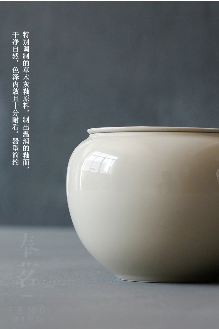 Ceramic Jianshui Mu Gu Ash Jianshui Eggshell Tea Basin Writing-Brush Washer Tea Leaf Bucket Kung Fu Tea Accessories Ceramic Jianshui Mu Gu Ash Jianshui Eggshell Tea Basin Writing-Brush Washer Tea Leaf Bucket Kung Fu Tea Accessories