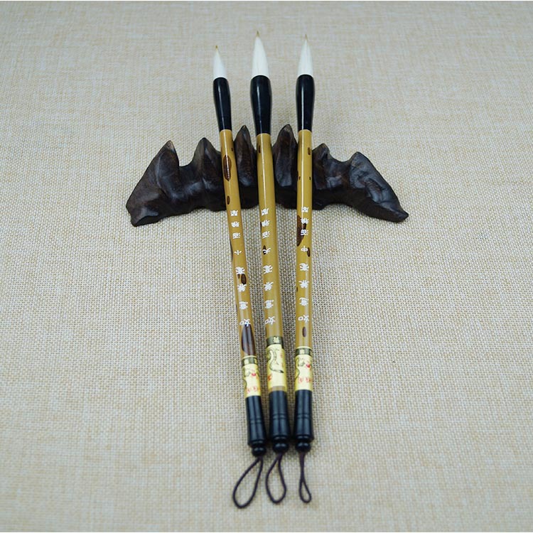 Factory Sales Writing Brush Boutique Calligraphy Materials Ruyi Doubled Both Calligraphy Gel Ink Pen Wholesale School Training Class Pen