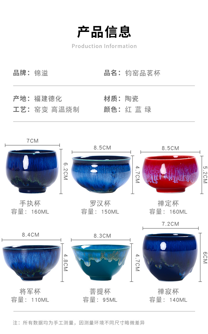 Writing Brush Jianzhan Tea Cup Master Cup Large Ceramic Kung Fu Tea Cup Single Kiln Baked Temmoku Glaze Tea Set Tea Cup Writing Brush Jianzhan Tea Cup Master Cup Large Ceramic Kung Fu Tea Cup Single Kiln Baked Temmoku Glaze Tea Set Tea Cup