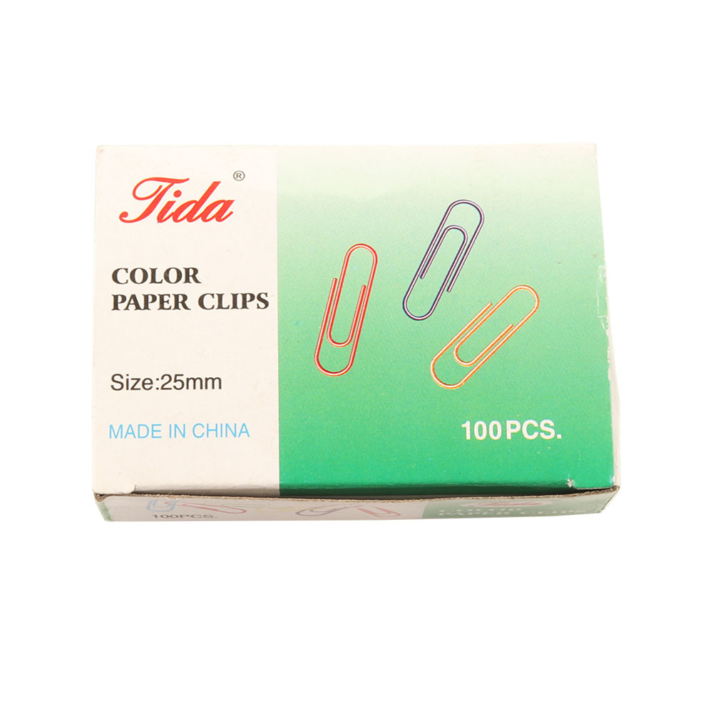 [manufacturers wholesale] color round head paper clip plastic coated paper clip of multiple specifications 25mm yiwu spot