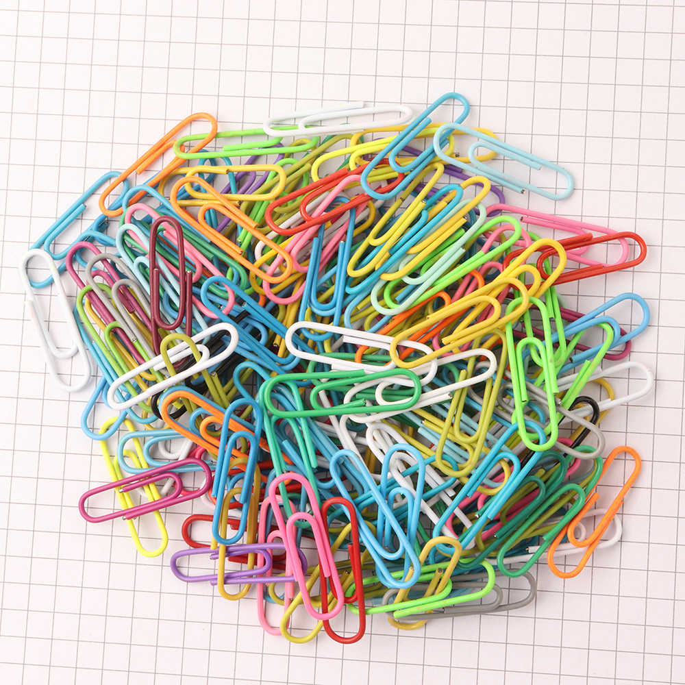 [manufacturers wholesale] color round head paper clip plastic coated paper clip of multiple specifications 25mm yiwu spot