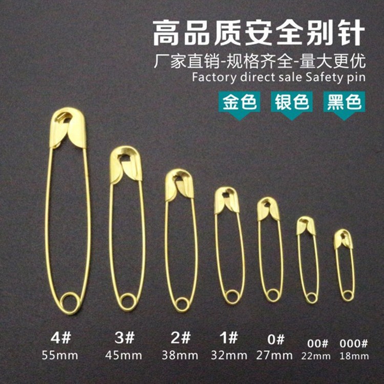 Old-Fashioned Simple Small Size Large Size Pin Children&#039;s Safety Pin Insurance Pin Clip Wedding Photo Studio Small Paper Clip