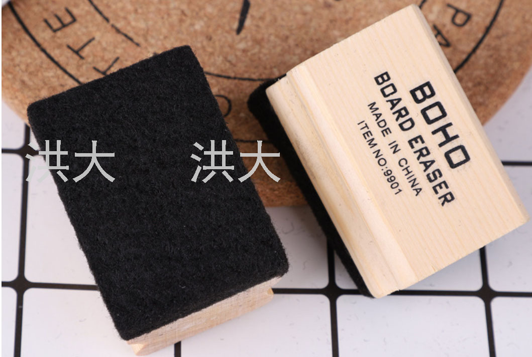 Minimalist Creative Writing Board Eraser Whiteboard Felt Blackboard Eraser Teaching Whiteboard Brush Chalk Drawing Board Wooden Pine Board Eraser
