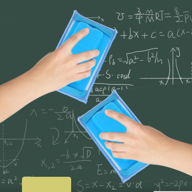 Magnetic Whiteboard Eraser Chalk Brush Flannel Wet and Dry Dual-Use Blackboard Eraser Whiteboard Brush School Office Teaching Eraser Customization