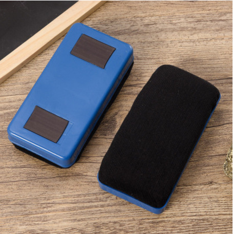 Qianhui Whiteboard Eraser Factory Direct Supply Large and Small Flannel Magnetic Plastic Easy to Wipe Chalk Accessories Blackboard Eraser Brush