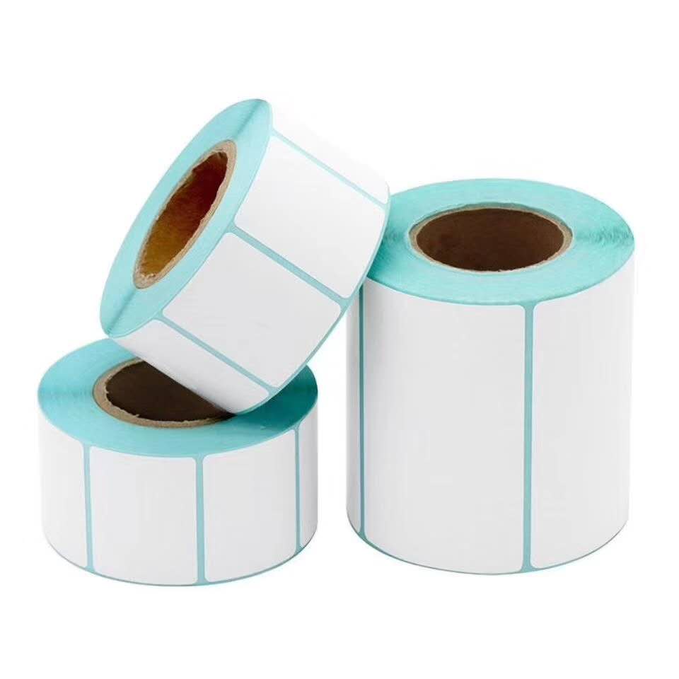 Thermal Sensitive Adhesive Sticker Printing Paper 40*20*1100 Pieces Supermarket Electronic Scale Paper Milk Tea Label Bar Code Sticker Scale Paper