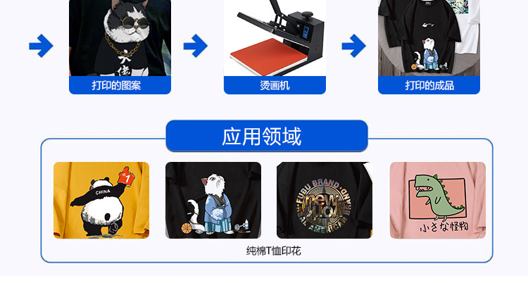 T-shirt Clothing Hollow-Free Automatic Powder Shaking Machine Digital Chalk Heat Transfer Patch Printer Offset Heat Transfer Heat Transfer Patch Printing Machine