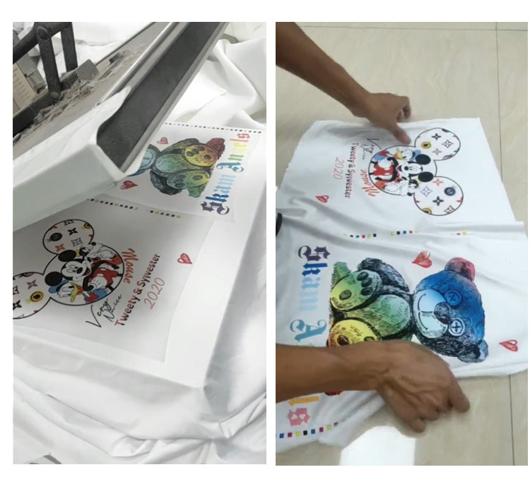 T-shirt Clothing Hollow-Free Automatic Powder Shaking Machine Digital Chalk Heat Transfer Patch Printer Offset Heat Transfer Heat Transfer Patch Printing Machine